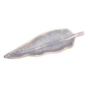 CENTRO MESA HOJA BRONCE METAL 30 X 7,50 X 2,50 CM