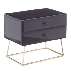 JOYERO NEGRO CRISTAL DECORACIÓN 20 X 13 X 17,50 CM