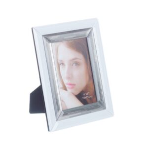 PORTAFOTOS BLANCO-GRIS CRISTAL 17,50 X 1,50 X 22,5